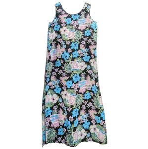 VTG Linen Blend Hawaiian Midi Dress by Pearl Head Bay - 14